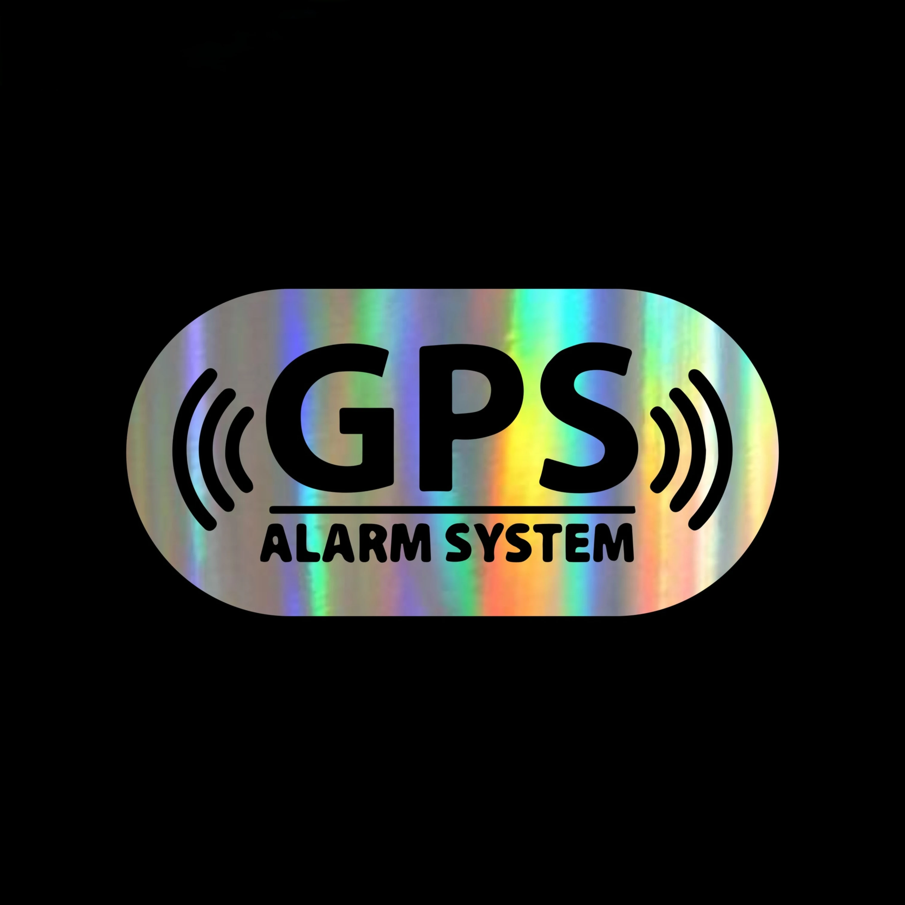For Car Stickers and Decals GPS Alarm Stickers Car Bumper In Car