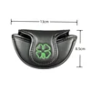 Small Mallet Headcover Four Leaf Clover Golf Putter Covers Head Cover Magnet Close PU Protect Covers Golf Accessories 2