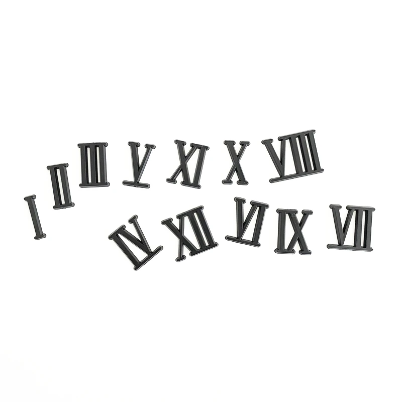 20Sets 2CM BLACK Roman Numerals for DIY Quartz Clock Movement Mechanism Repair Accessories | Дом и сад