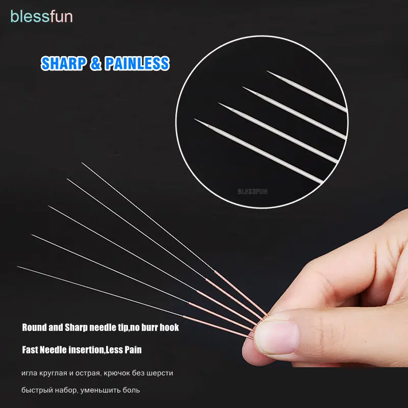 Red Copper Handle Chinese Medicine Acupuncture Needle Electroacupuncture Filiform Needle Beauty 100Pcs/Box disposable acupuncture needle
