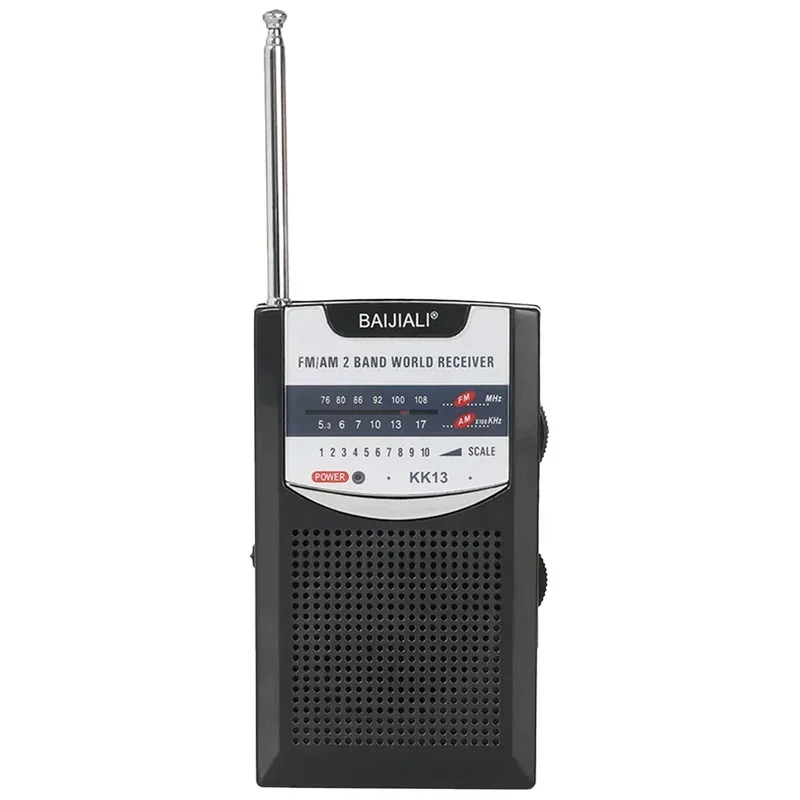 

AM FM Radio Battery Operated Portable Pocket Radio Telescopic Antenna Radios Player For Senior Home Walking Accessories