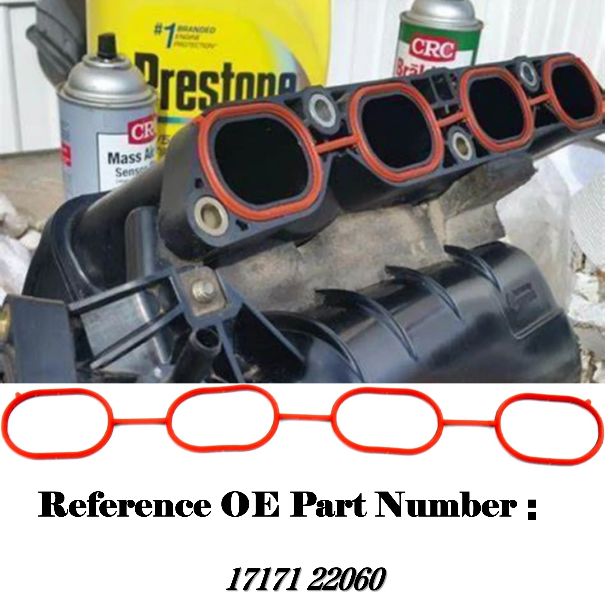 Intake Manifold Gasket Replace 17171-22060 for Toyota Corolla Matrix 2003-2008