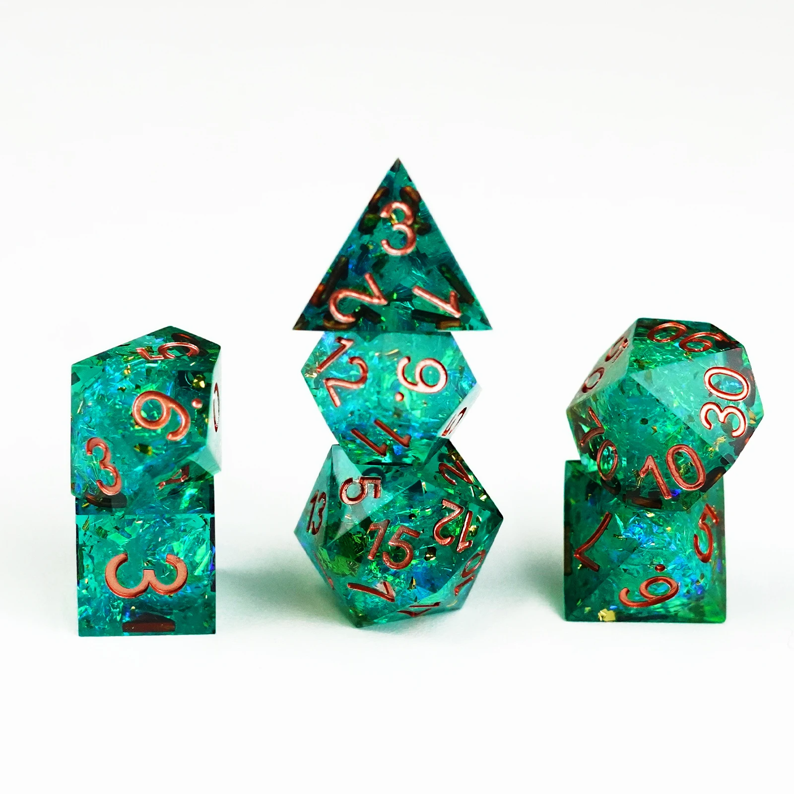 Handmade Sharp Edge Dice Symphony Polyhedral Game Stone