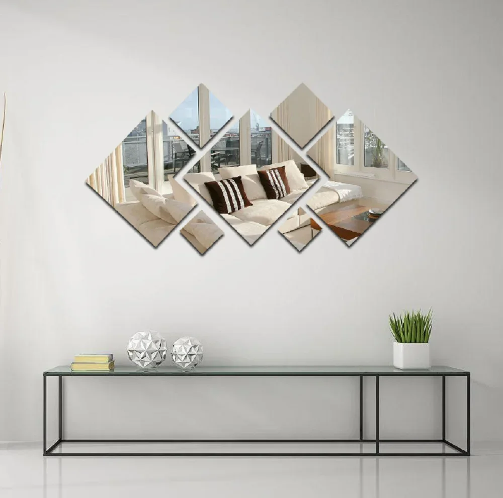 3D Acrylic Mirror Wall Sticker For Bedroom Living Room Corridor DIY Background Wall Hotel Creative Background Mirror Wall Sticker acrylic wall sticker wall sticker