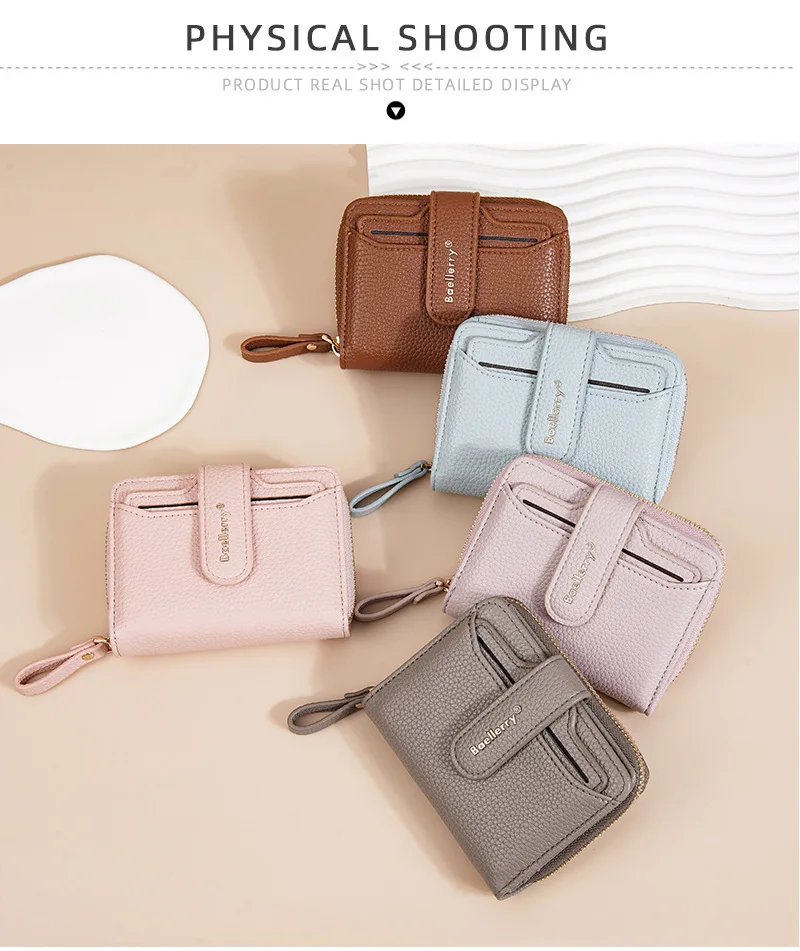 Baellerry Premium Luxury Women's Wallet Zipper Multi-functional Card Holder Top Quality Female Purse with Coin Pocket