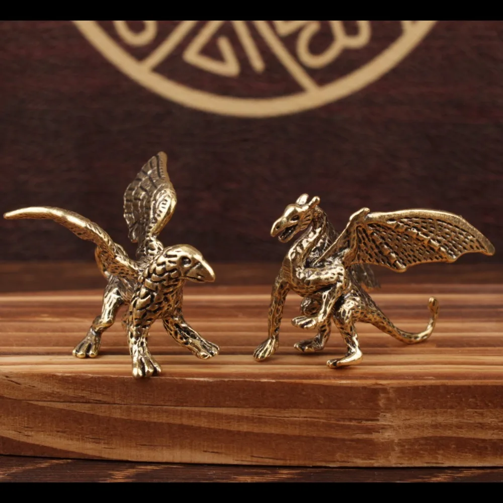 Brass Dragon Statue 3