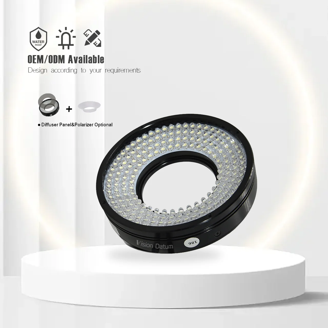 

Wholesale LED Arrays High Angle Ring Illumination HR Series Machine Vision Industrial Lighting Inspection GGBW QFP SOP