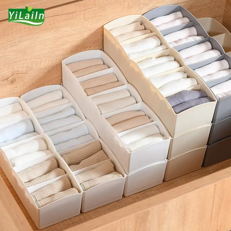 

YiLaiIn (2Pcs)Storage Boxes,Organizers of Cabinets and Drawers,Organizer for Underwear,Socks Storage Box,Bedroom Boxes ,Clothes