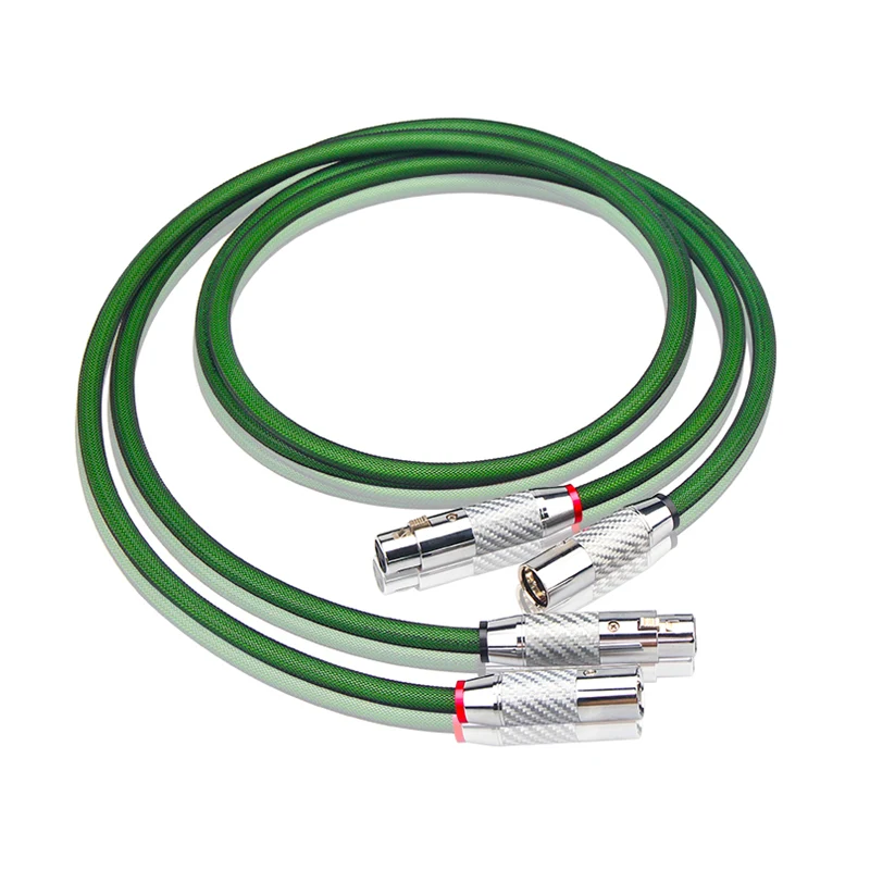 

Audiophile Audio Interconnect Line Shielded 7N OCC Silver Plated HiFi XLR Balanced Cable for Amplifier CD Home Theater