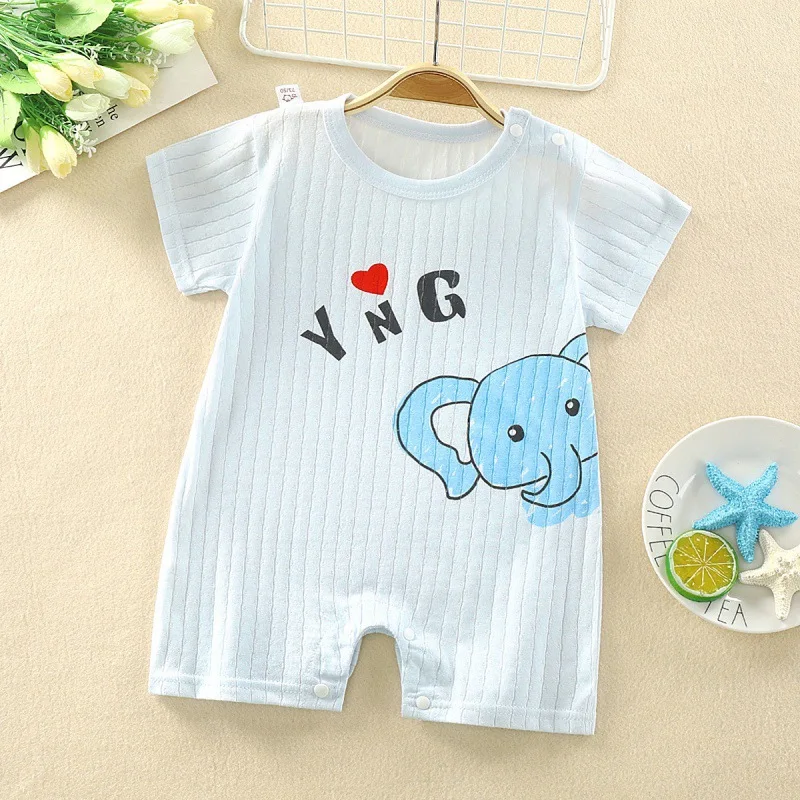 

Newborn Baby Romper Summer Baby Boys Girls Cotton Bodysuit Kids Cartoon Onesie Pajamas Clothes Baby Short Sleeve Jumpsuit Costum