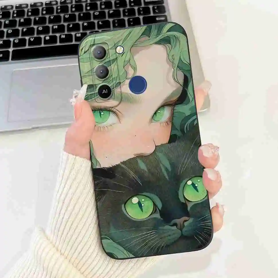 Tecno Pop 5 LTE Shockproof Painted Silicone Phone Case