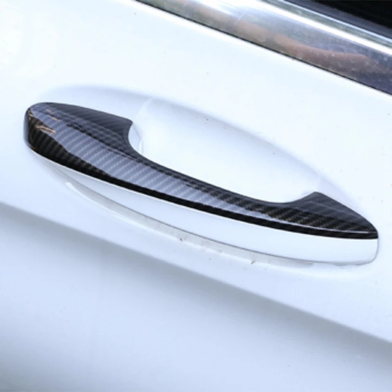메르세데스 벤츠 B 클래스 W247 2019 2020 A 클래스 A180 A200 A250 W177 V177 용 카본 파이버 도어 핸들 커버 트림