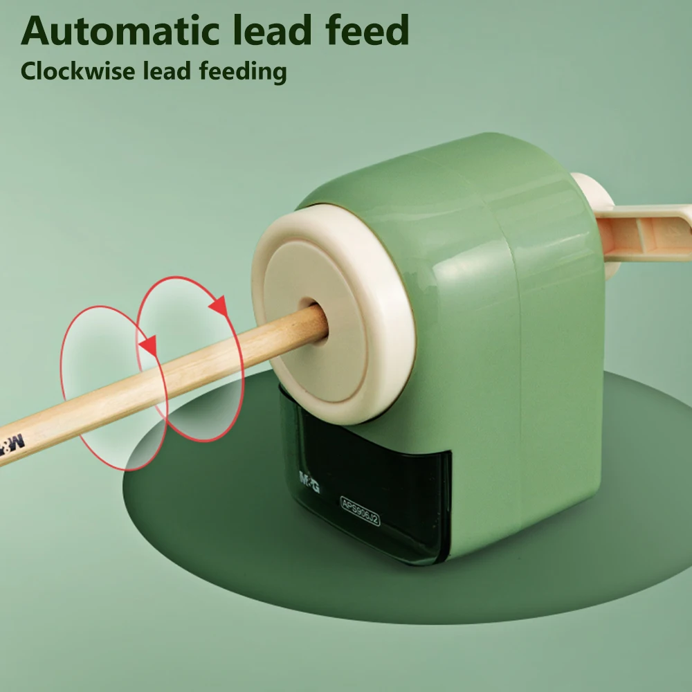 Pencil Sharpener M&G Manual 5-speed Adjustable Thickness Automatic Lead Feed Student Turner Pencil Roller