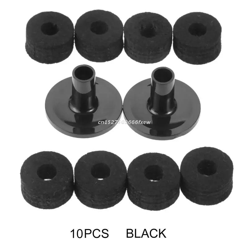 8 Pcs Cymbal Stand Felt Washer Plastic Drum Long Cymbal Sleeves Drum Accessories Drum Percussion Accessories For Drum Kit Support