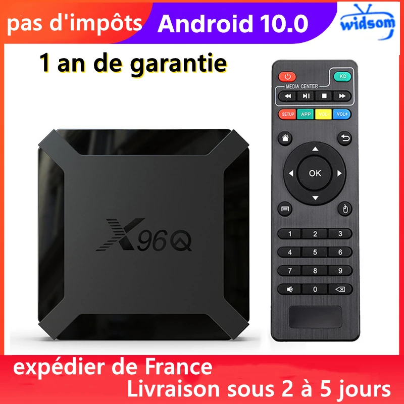Best X96Q Smart Android 10.0 Tv Box Allwinner H313 1 G8G 2 G16G Lettore Multimediale X96Q Smart Tv Set Top Box Nave Dalla Francia