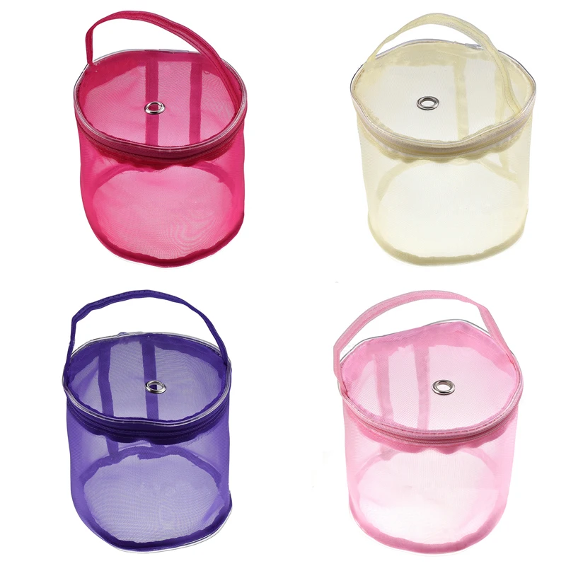 Knitting Yarn Round Crochet Bag Knitting Crochet Ball Holder Tote Organizer Bag