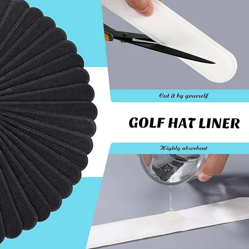 50-10PCS Hat Sweat Absorber Stickers Summer Cap