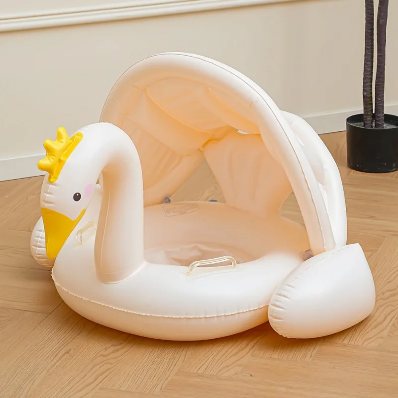 Crown Swan Inflatable Toys PVC Thickened Swimming Ring Children's ...