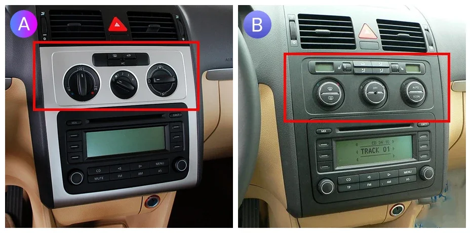 Für Volkswagen Touran 1 2003 - 2010 Drahtlose CarPlay Android Auto Auto Radio GPS RDS WiFi BT 4G Multimedia stereo – Detail 1