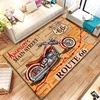 Route 66 Carpet for Living Room Home Decorations Hallway Balcony Long Rugs Motorcycle Anti-slip Floor Mat Bedroom Bedside Mat 2
