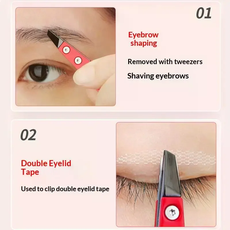 지르코니아 세라믹 뾰족 핀셋 스테인리스 스틸 핀셋 사선 팁 눈썹 수염 헤어 속눈썹 핀셋