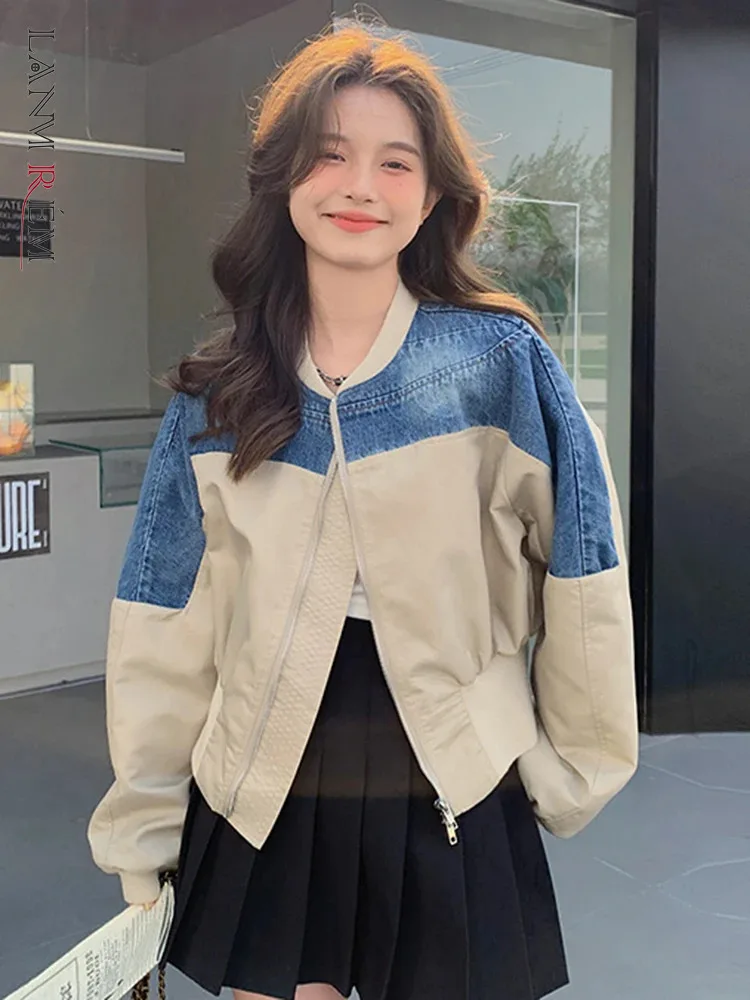 Solid Spliced Bead Luxurious Jackets for Women V Neck Short Sleeves Patchwork Button Elegant Jacket Femlae Fashion