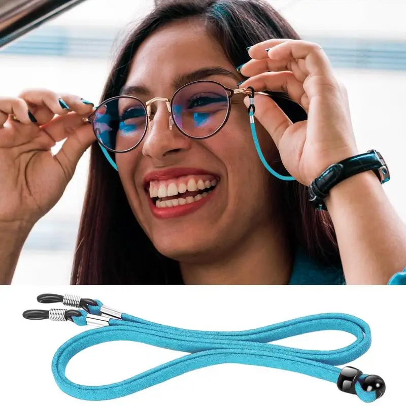 Adjustable Elastic Silicone Eyeglasses Straps Chain Sunglasses Chain Sports Anti-Slip String Glasses Ropes Band Cord Holder 1PC