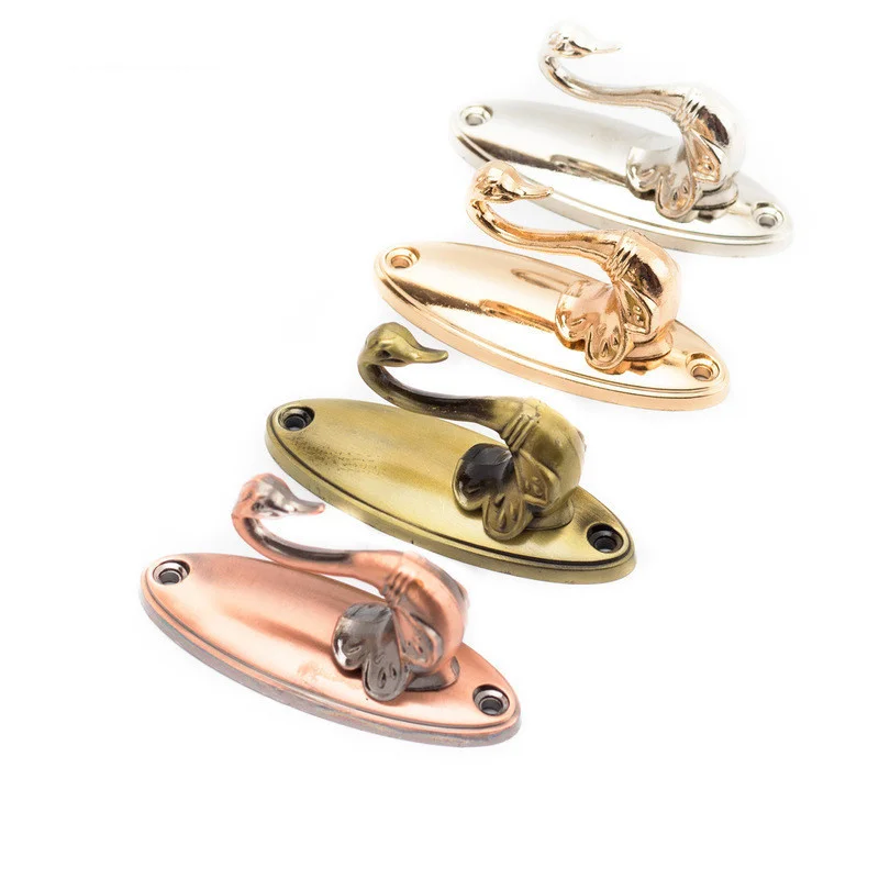 

High quality zinc alloy swan metal hooks curtain accessories 2pcs hanging ball ties wall hooks wall hooks coat hooks