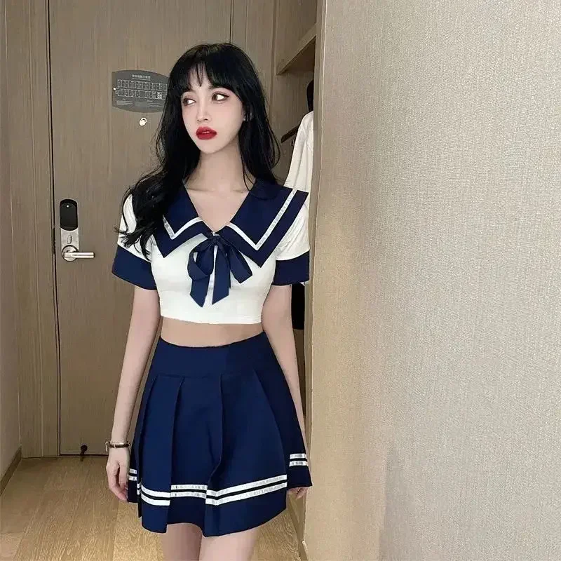 

Женская одежда, контрастные цвета, JK версия, короткий рукав, открытые плечи, сращенный бант, консервативная модель