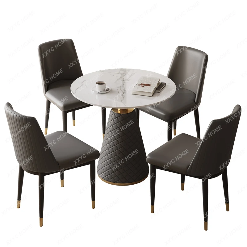 

Интернет-знаменитости ярмарка гостевой стол и стул комбинированная зона для отдыха небольшая квартира офисный круглый стол каменная Тарелка обеденная