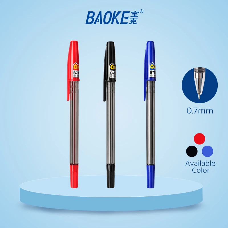 

BAOKE B79 0.7mm Oil-based Gel Pen Semi Pen Smooth Writing Office Pen 12pcs