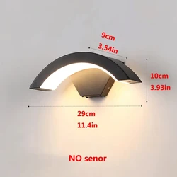 Smart Waterproof Outdoor Wall Light with PIR Motion Sensor (NO sensor)
