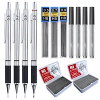 0.5 0.7 0.9 2mm Mechanical Pencils Drawing Painting Art Sketch Automatic Pens Back to School Kids Aesthetic Stationery 2B Leads 1