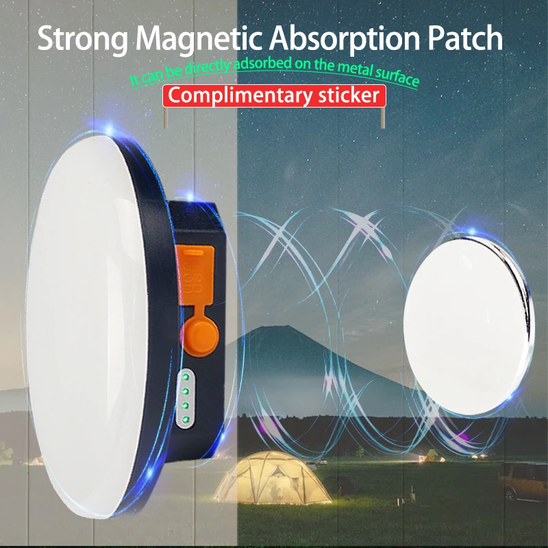 Camping Light 9900mAh Portable Rechargeable Multifunctional LED Flashlight Fishing Emergency Maintenance Tent Lamp Moslighting