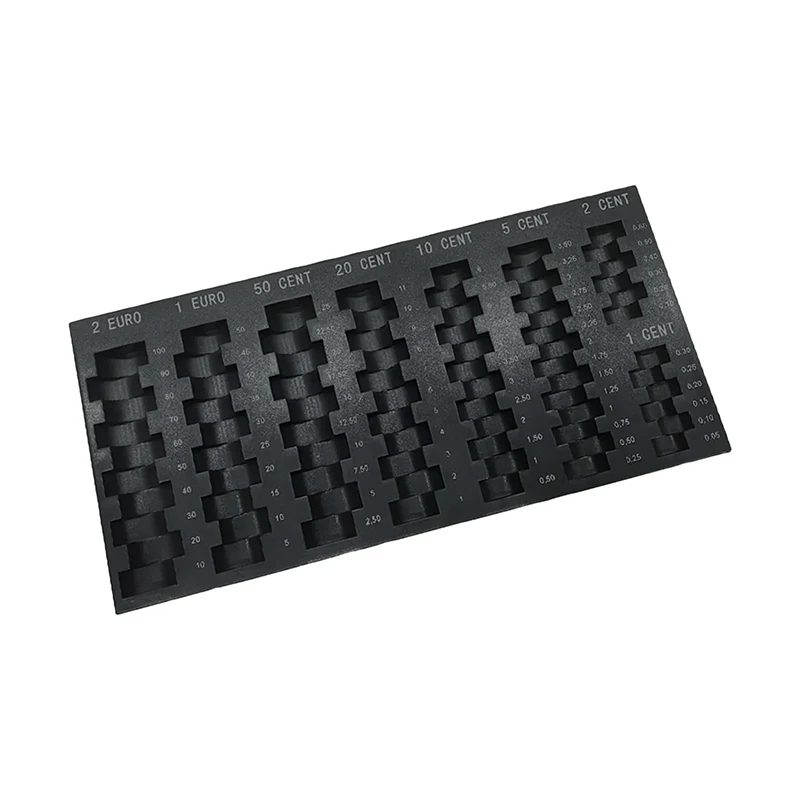 Euro Storage Box Money Organizer Universal Black Money Storage Case Money Tray Gifts Money Dispenser Pocket Organizer 5