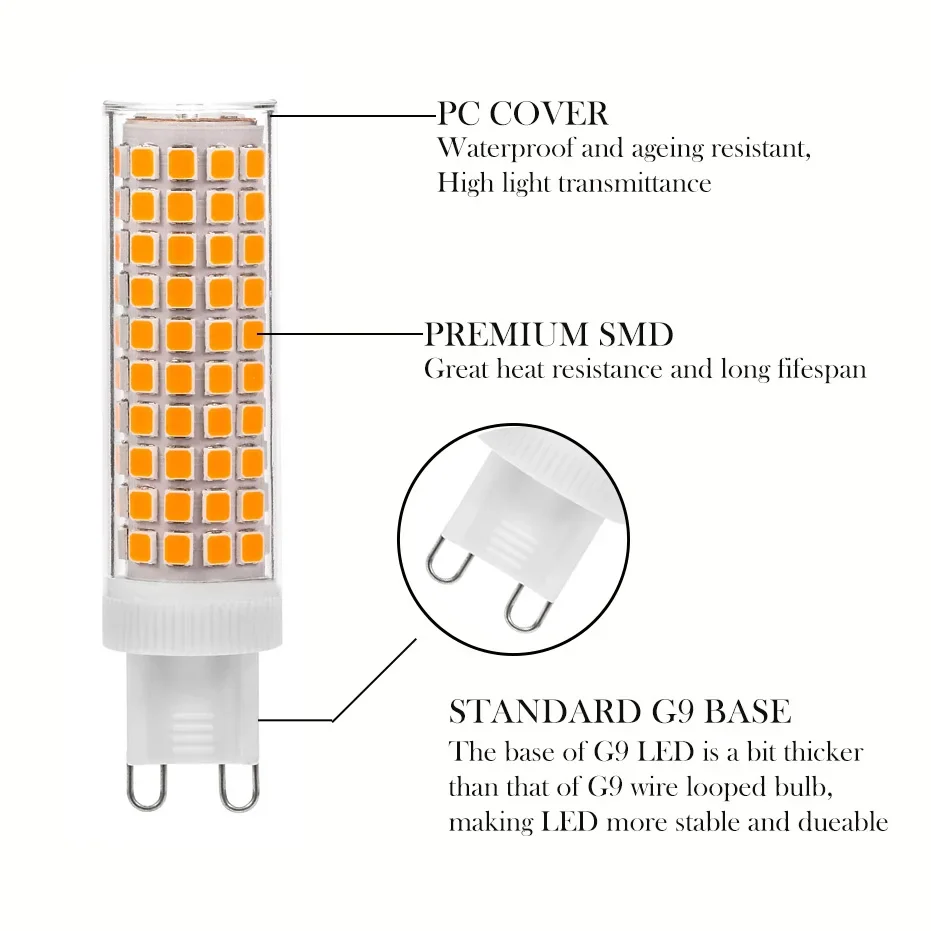 Рисунок 2 - 10 Вт 1100LM G9 LED AC100V-265V