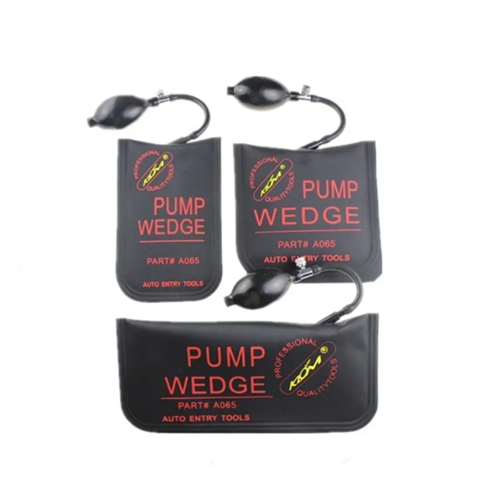 Pump Wedge Locksmith Tool 3Pcs/Set Auto Air Wedge Lock Pick Open Car Door Lock air pump wedges,locksmith tools,locksmith extractor tools,lock pick tools,lock pick set,lock repair tool,air wedge bag