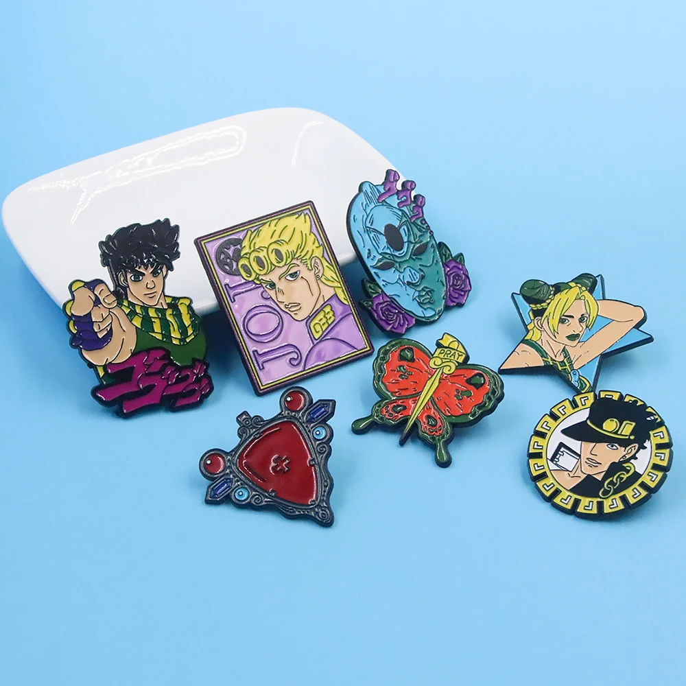 空条徐倫 ピンバッジ バッジ・ピンズ 空条徐倫 胸マーク＆タトゥーモチーフピンバッジセット