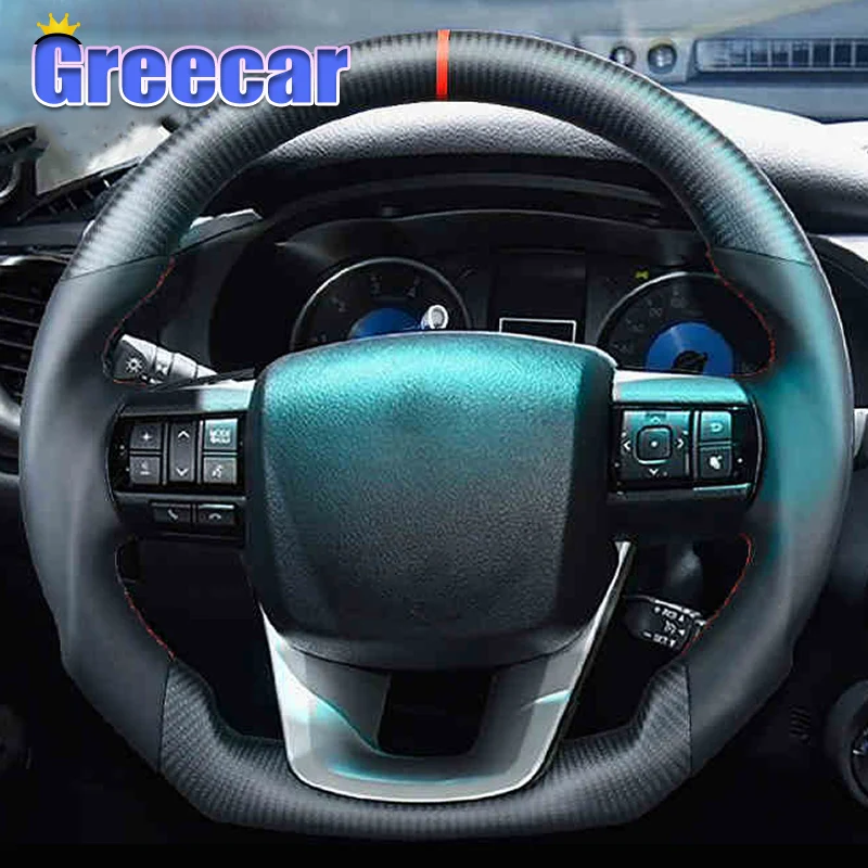 CustomCarbonFiberSteeringWheelSportRacingForToyotaHiluxSr5