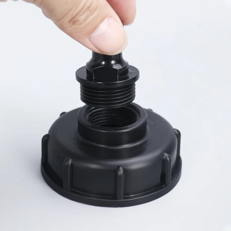 IBC Tank Valve Adapter Hose Garden Water Connector 60mm Coarse Thread Replacement Valve Fitting Parts 1/2" 3/4"