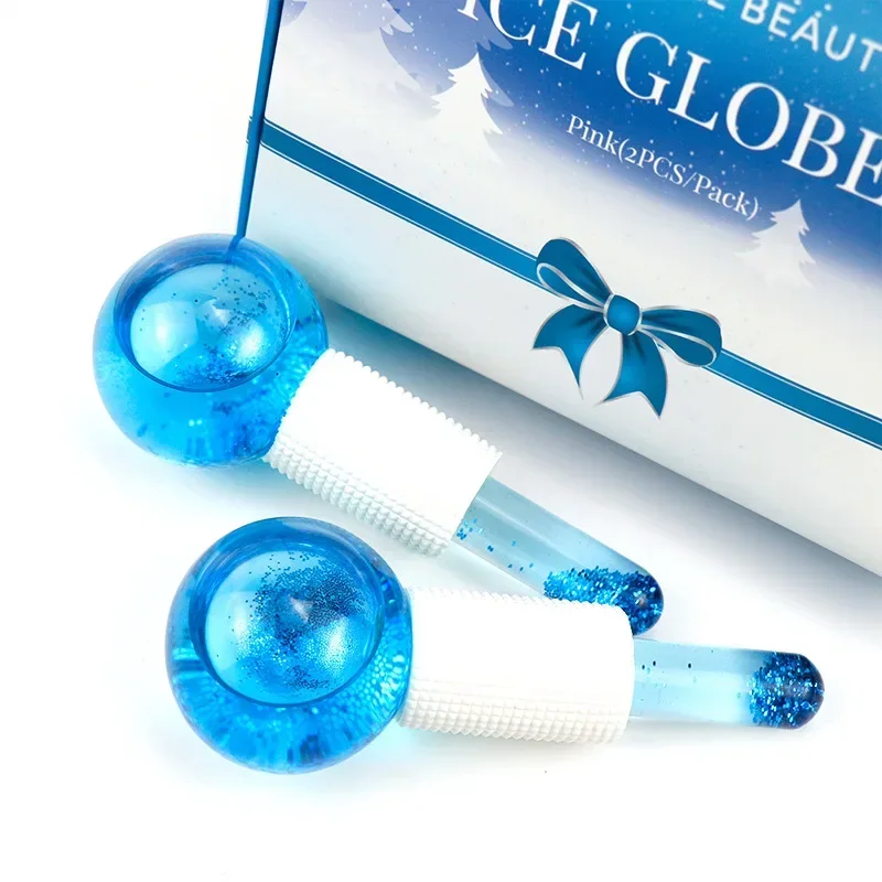 Rotating Ice Wave Ball Set Facial Massage  Pack Crystal Glass Anti Freeze Women's Beauty and Moisturizing Special Gifts