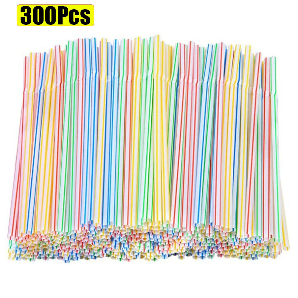Disposable Plastic Flexible Drinking Straws Plastic Reusable Straws
