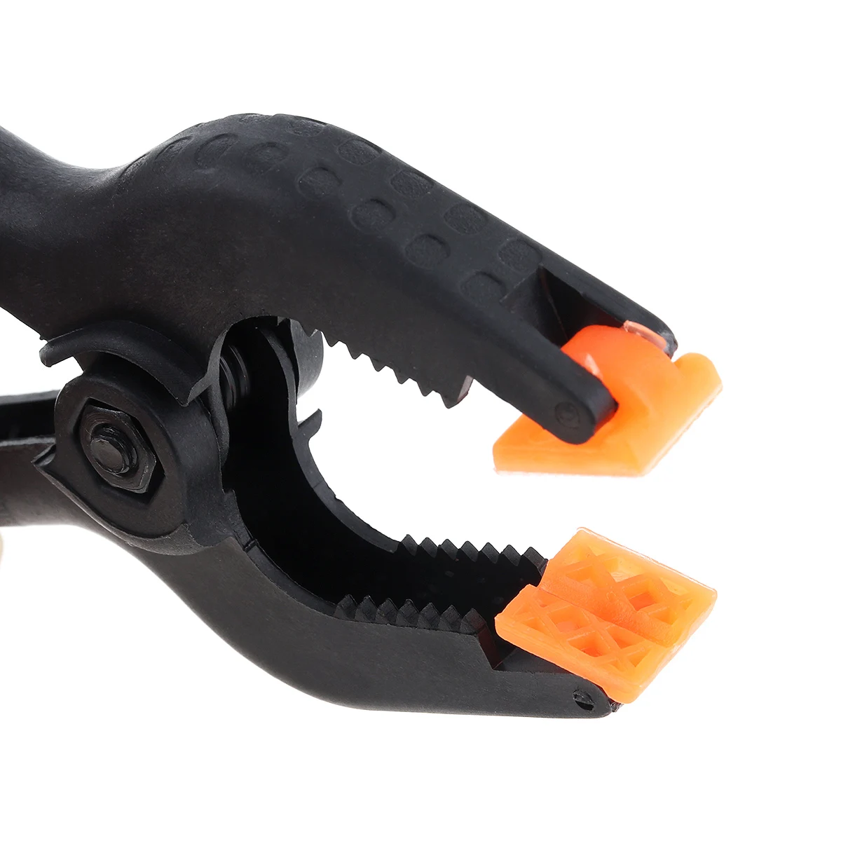 3 Inch Multifunction Black Plastic Nylon Fixed Clip with A Type Spring Clamps and 40mm Maximum Opening for Fixed Photography
