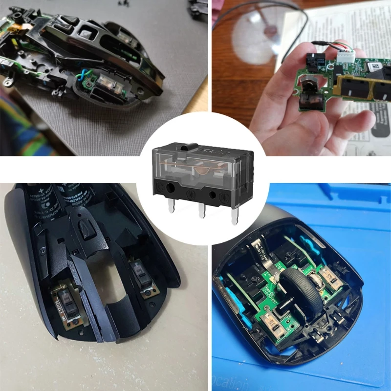 원래 Kailh GM 8.0 마우스 마이크로 스위치 마이크로 버튼 골드 접촉기 80 백만 클릭 생활 3 핀 블랙 도트