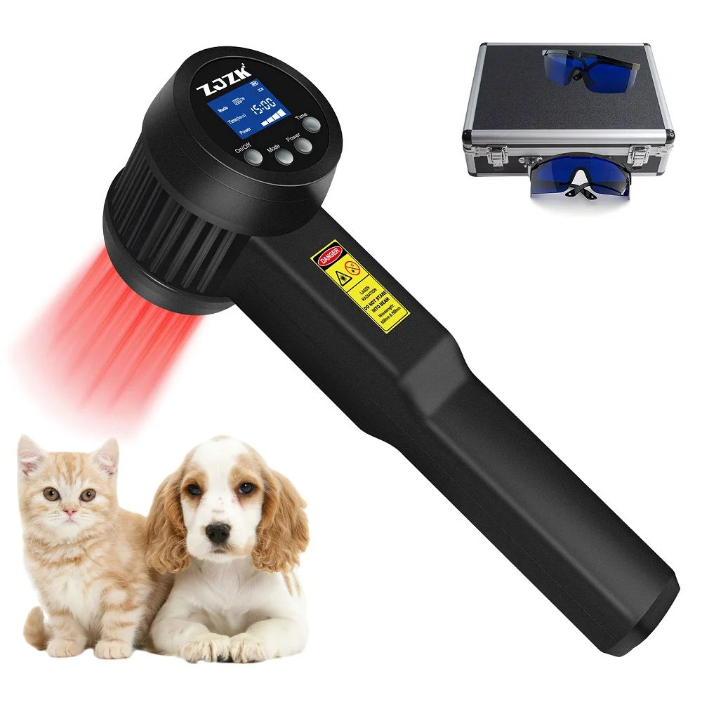 

ZJZK 3W Professional 15x808nm 10X650nm Class 4 Laser Pain Therapy Device Physiotherapy Equipment for Human Dogs Cats Horses