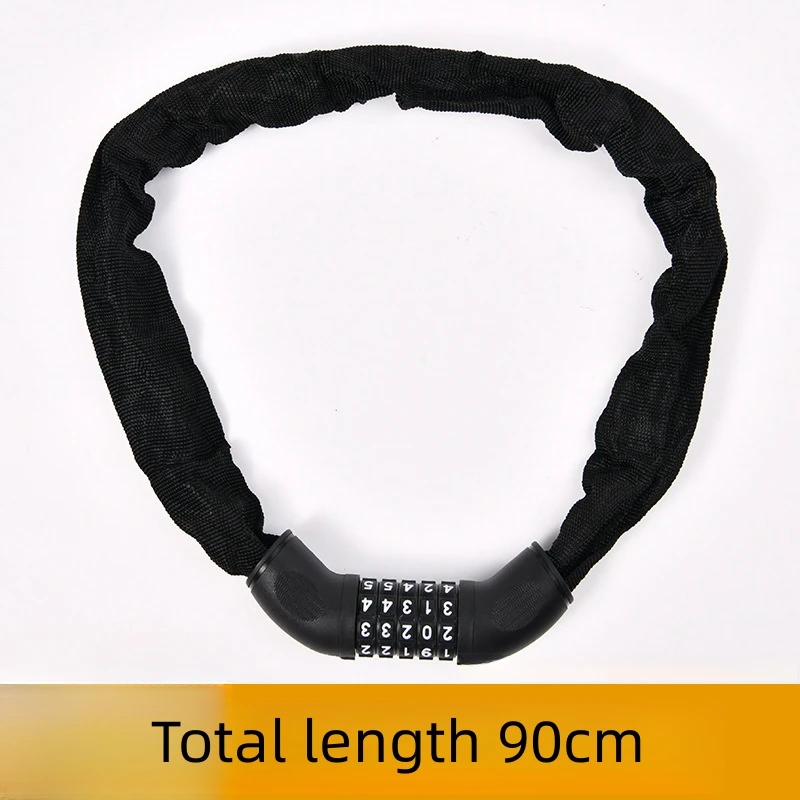 Motorcycle electric car combination lock chain lock bicycle anti-theft lock portable chain lock mountain bike bicycle locks_voghion.com