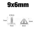 50pcs 9x6mm