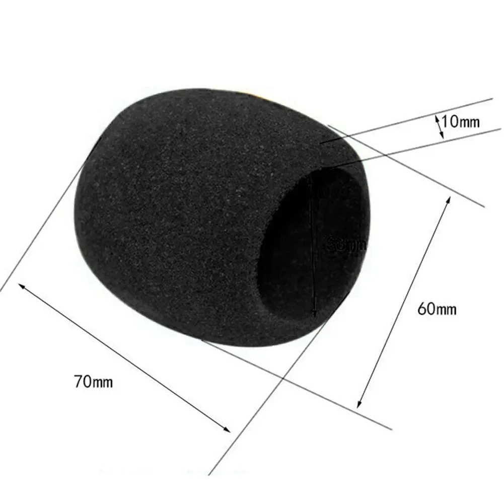 Microphone Cover Microphone Accessories Microphone Windscreen 10 Pcs Microphone Covers Thick Handheld Stage Windscreen Foam Case Cover Karaoke Microphone Accessories Airpods