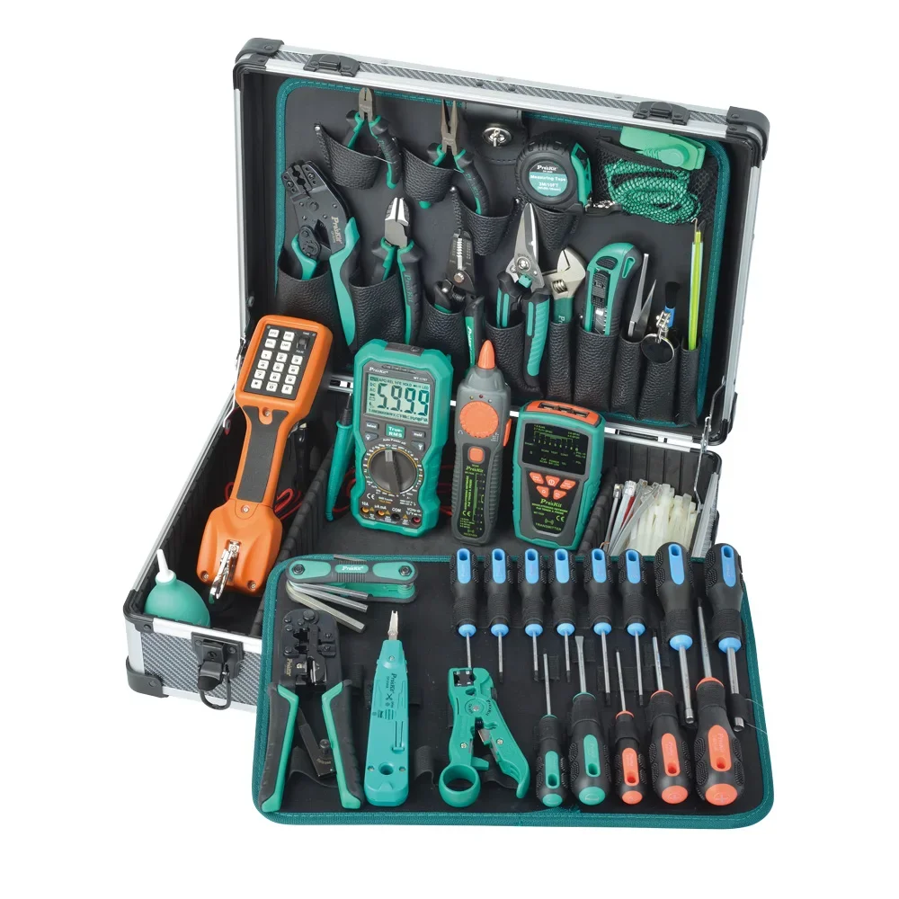 

Tools Solutions PK-1938M Professional Telecom & Networking Tool Kit with PK-1938M1~PK-1938M5