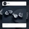 EarAcoustic Audio SPA-Pro Series Silver Angel HiFi Iems Ultra Clear Analysis Graphene Diaphragm Dual Magnetic Dynamic Driver 2